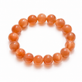 Natural Orange Moonstone Bracelet | 10mm Gemstone Beads