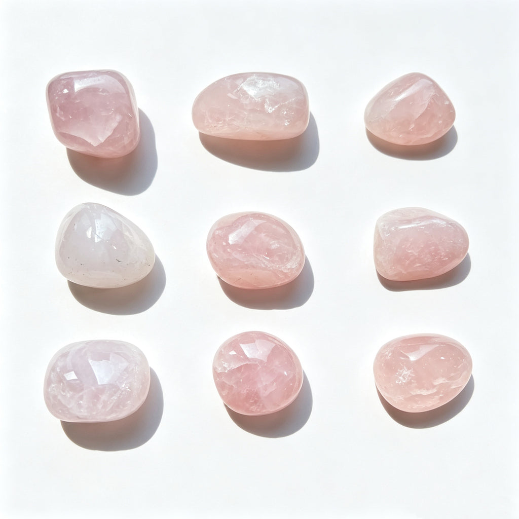 1.5-2.5cm Natural Rose Quartz Rough Stones | 2-Piece Crystal Set