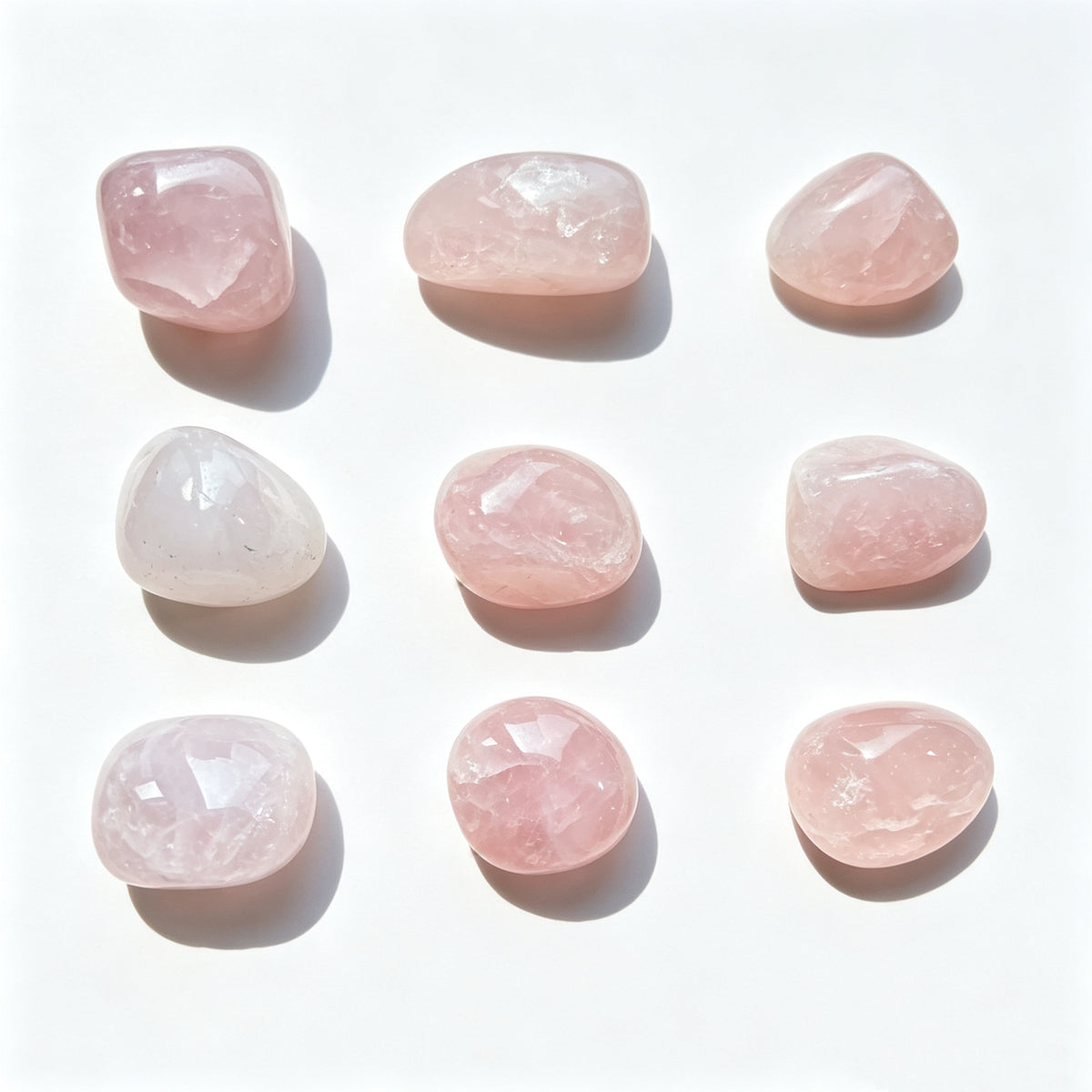 1.5-2.5cm Natural Rose Quartz Rough Stones | 2-Piece Crystal Set