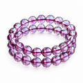 Natural Amethyst Bracelet |9mm Crystal Beads