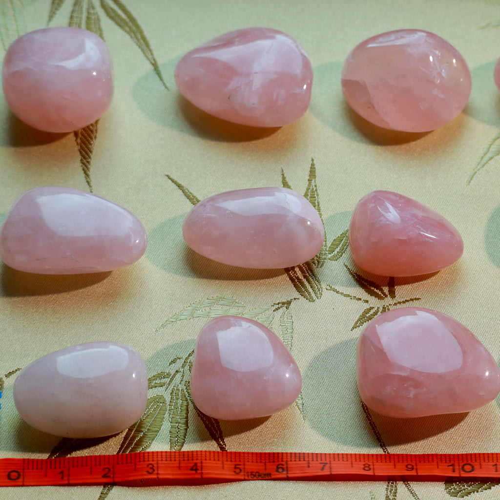 2.5-3.5cm Natural Rose Quartz Rough Stones | 2-Piece Crystal Set