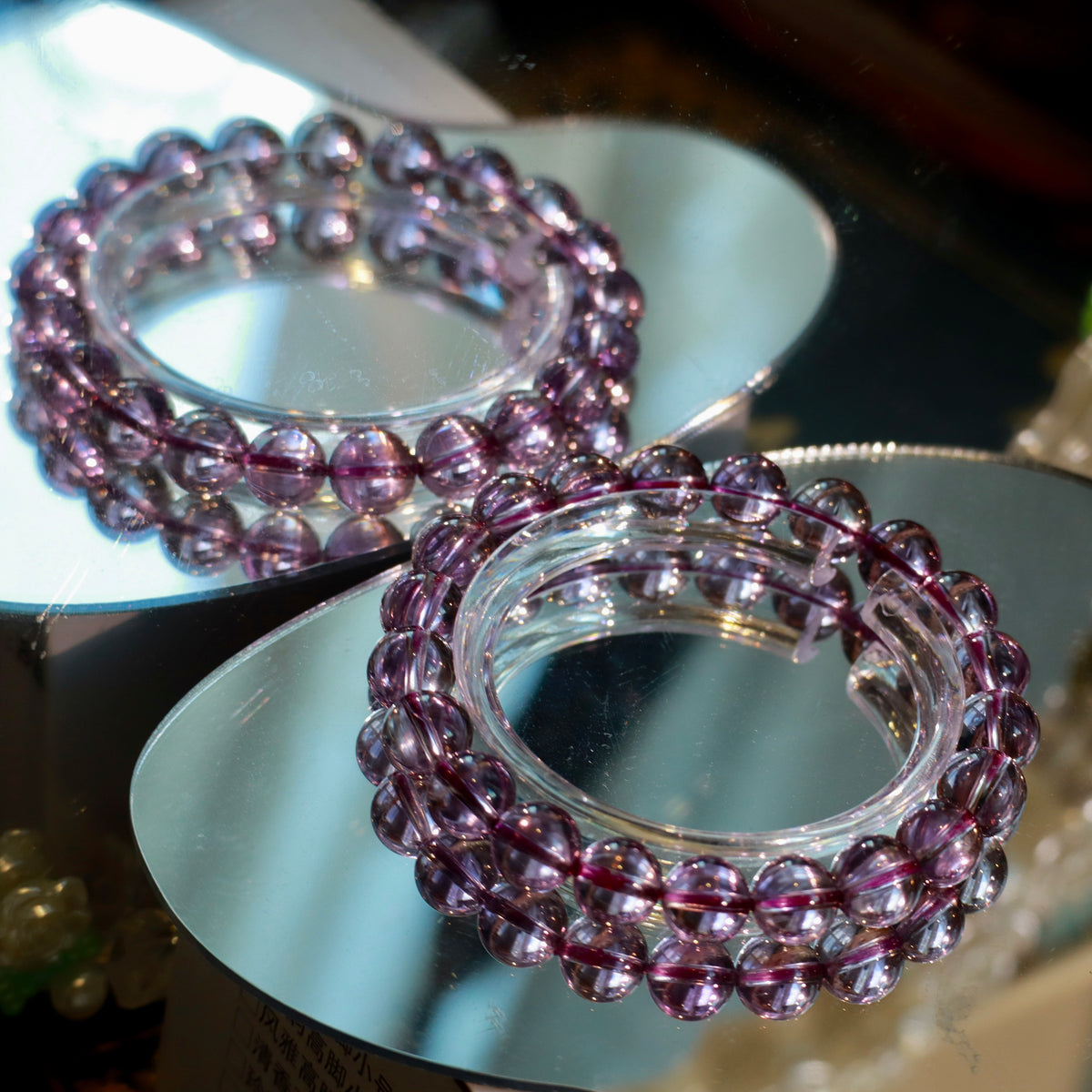 Natural Amethyst Bracelet |9mm Crystal Beads