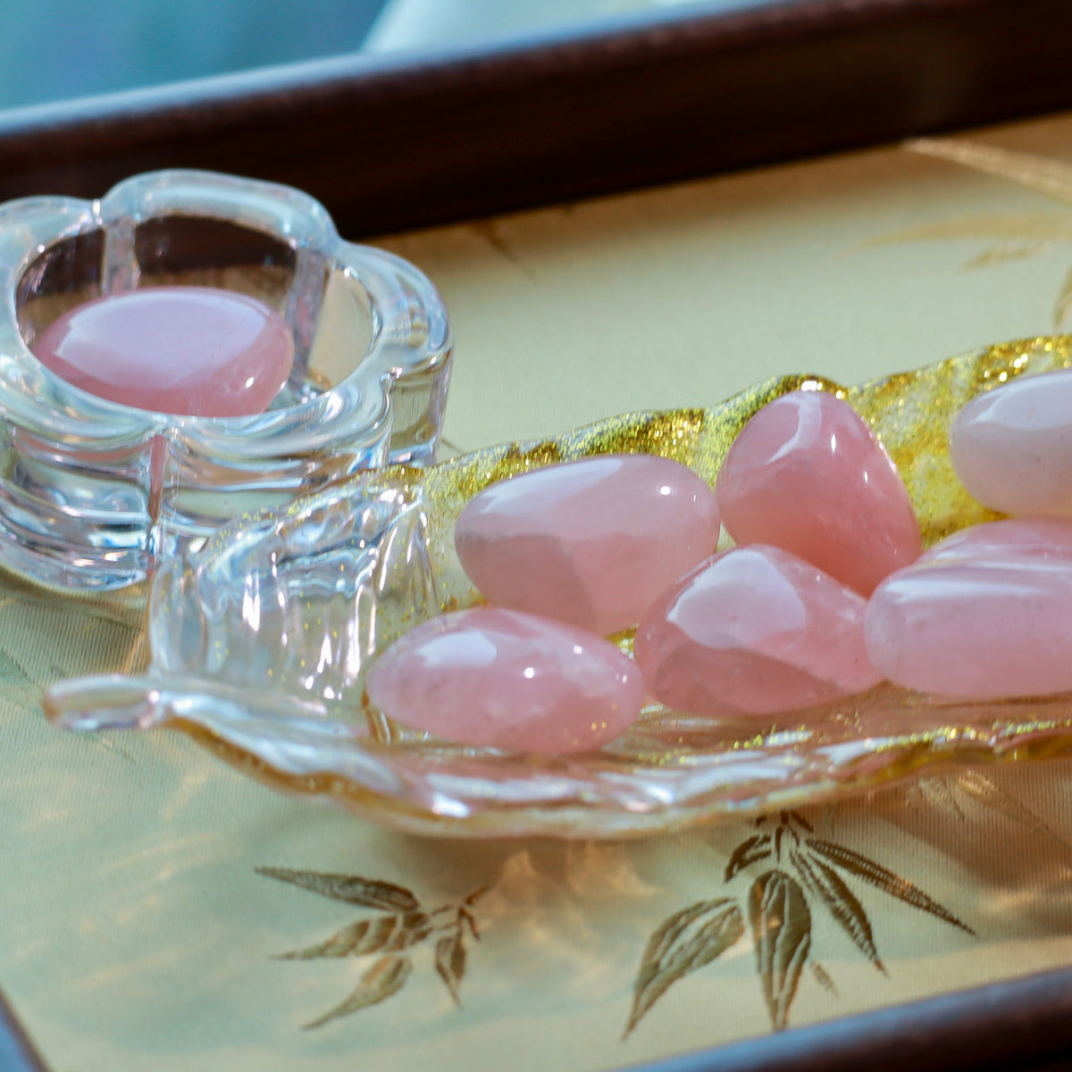 2.5-3.5cm Natural Rose Quartz Rough Stones | 2-Piece Crystal Set