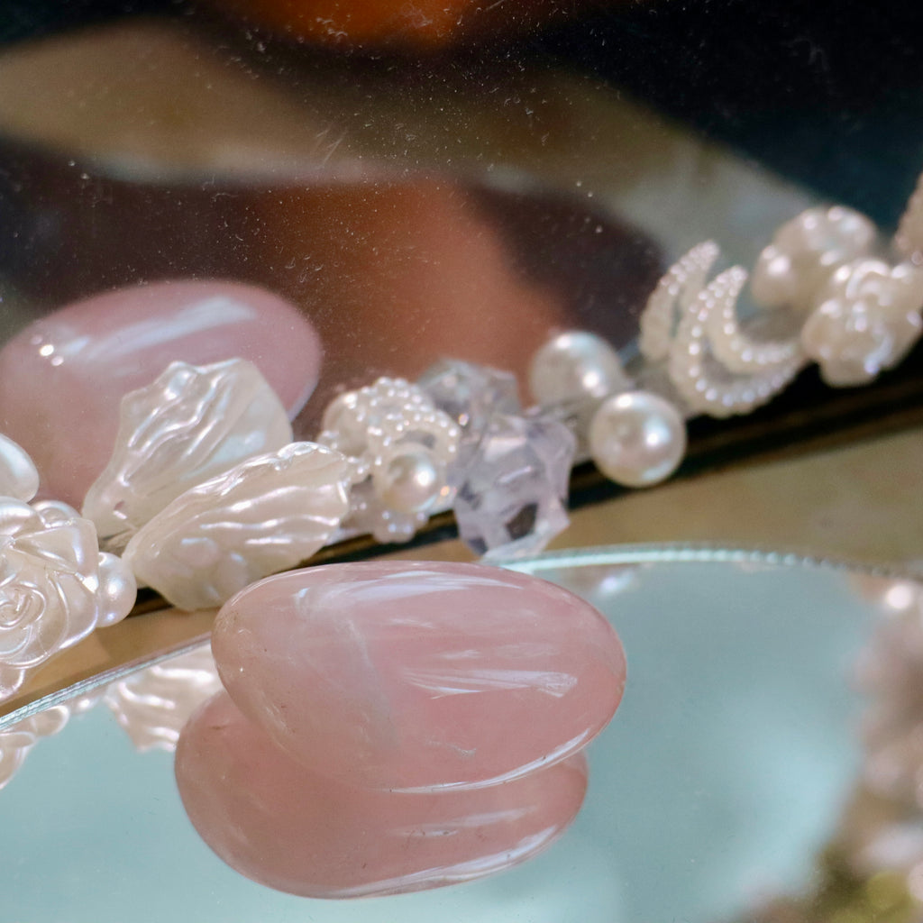 2.5-3.5cm Natural Rose Quartz Rough Stones | 2-Piece Crystal Set