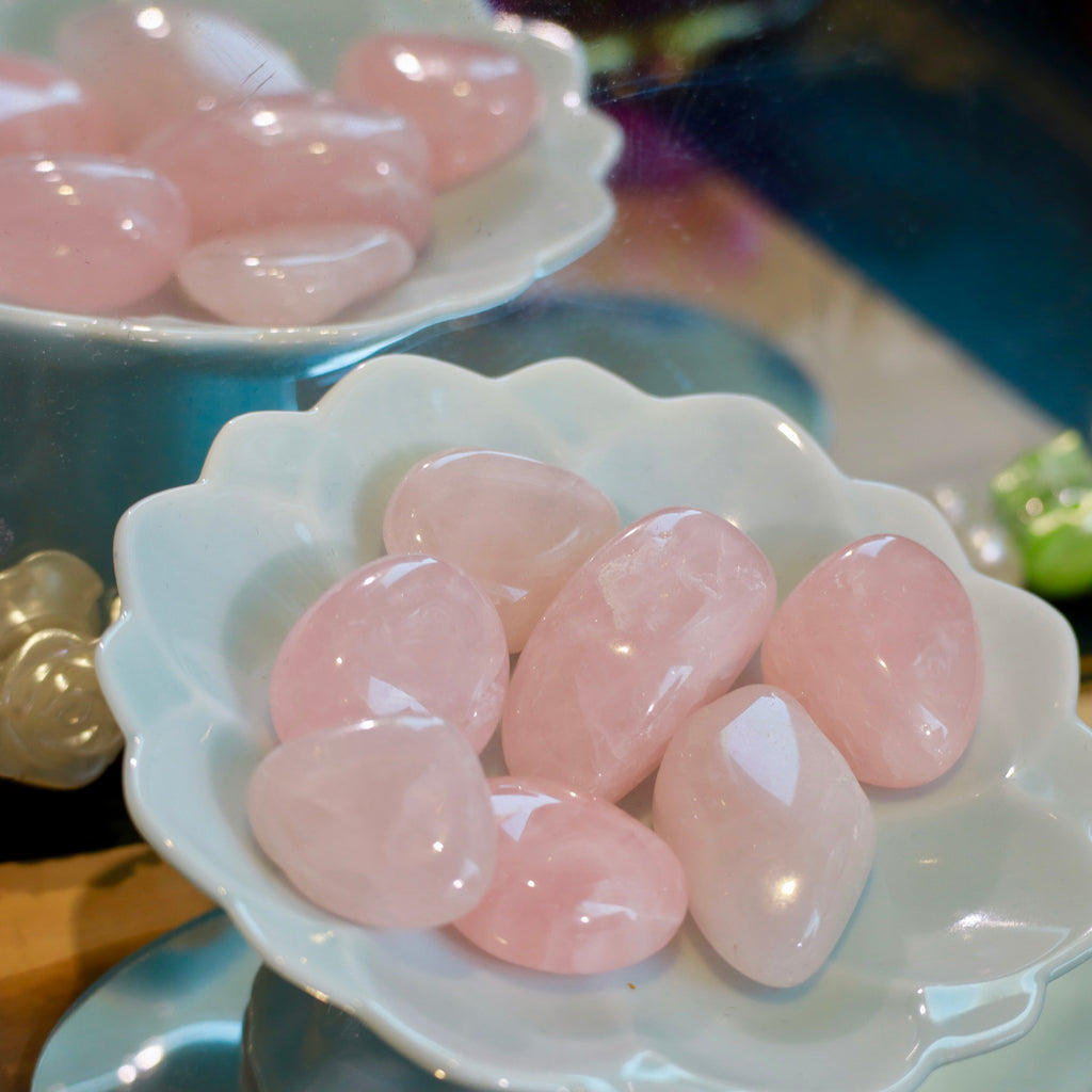 1.5-2.5cm Natural Rose Quartz Rough Stones | 2-Piece Crystal Set