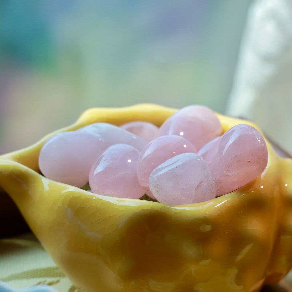 1.5-2.5cm Natural Rose Quartz Rough Stones | 2-Piece Crystal Set