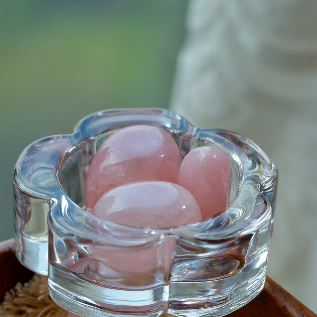 1.5-2.5cm Natural Rose Quartz Rough Stones | 2-Piece Crystal Set