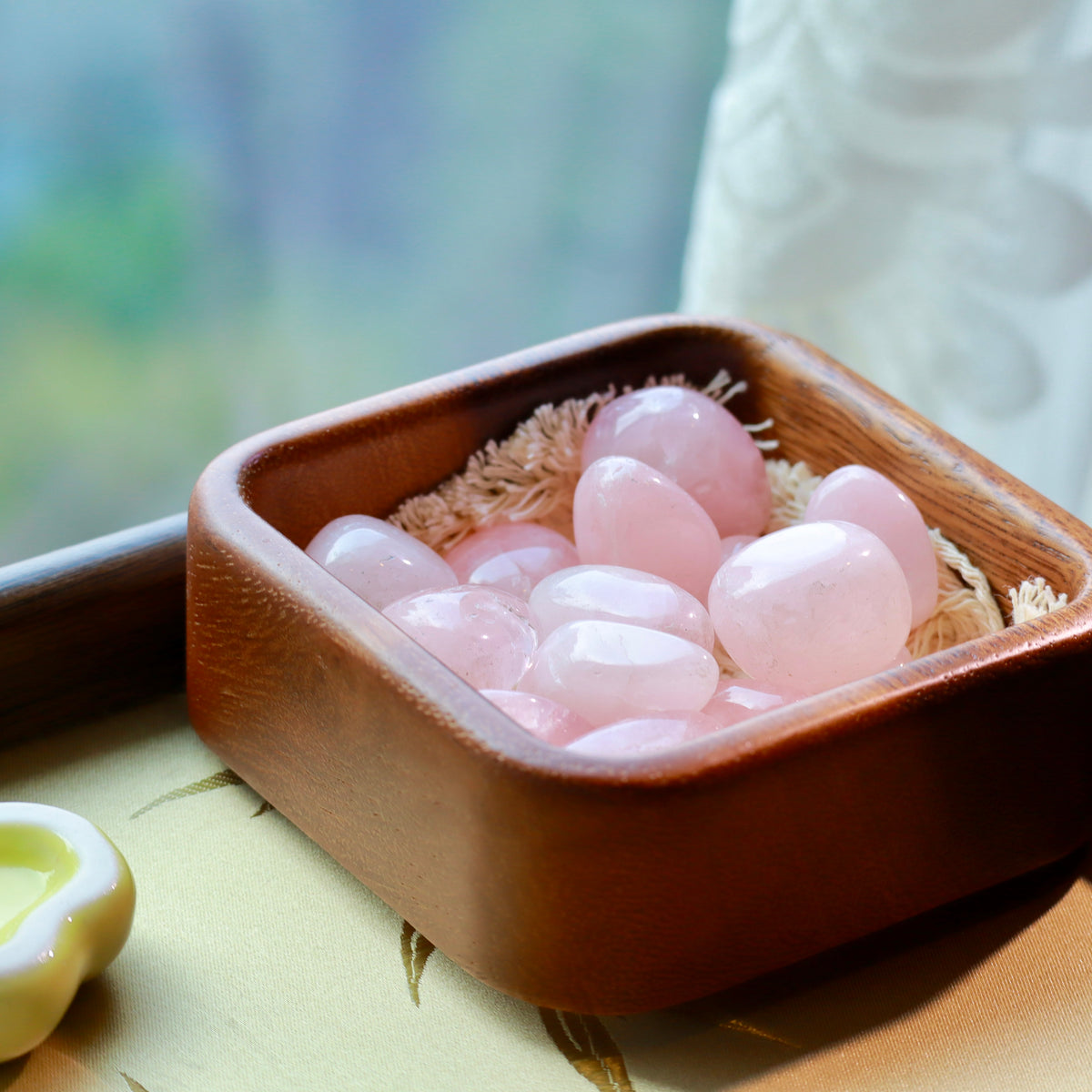 1.5-2.5cm Natural Rose Quartz Rough Stones | 2-Piece Crystal Set